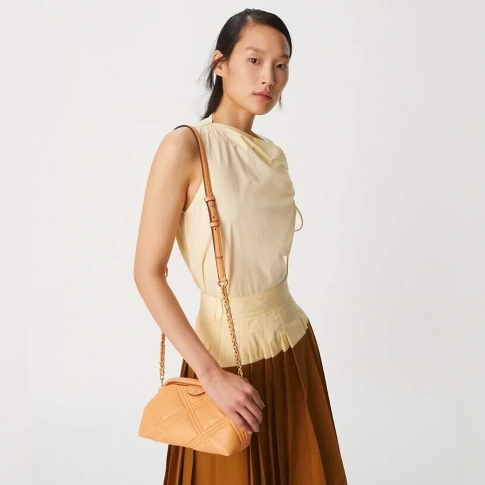 ☀️NEW☀️Tory Burch Fleming Bag Apricot - Picture 2 of 12